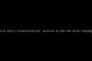 Provincia-Inps: convenzione per accesso ai dati dei centri impiego